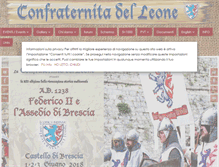 Tablet Screenshot of confraternitaleone.com